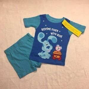 NWT Blue's Clues Pajamas 3T –‎ Nickelodeon Cotton Summer Shorts PJ Set